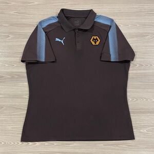 Puma 2017/18 Wolverhampton Wanderers Collar Soccer Jersey Grey Men’s Size XL